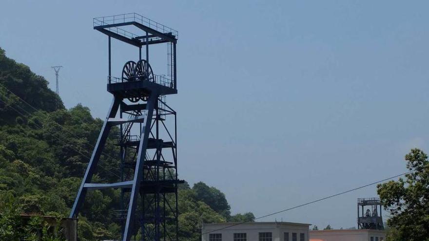 El pozo Santa Bárbara de Mieres.