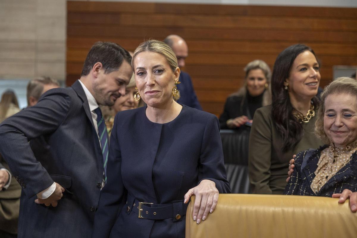La presidenta de Extremadura en funciones, María Guardiola.