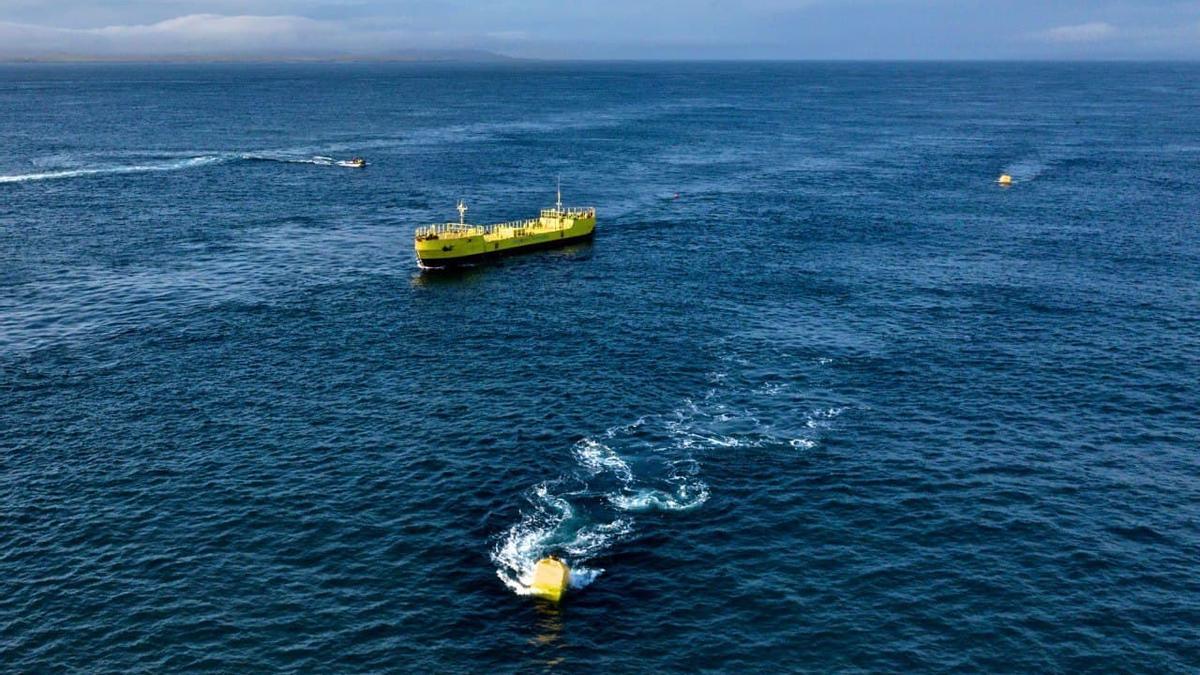 Platagorma ATIR de Magallenes Renovables operando actualmente en Escocia.