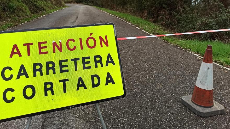 Corte de la carretera entre Grado y Tameza: la AS-311 estará cerrada hasta el 4 de abril para reparar un hundimiento