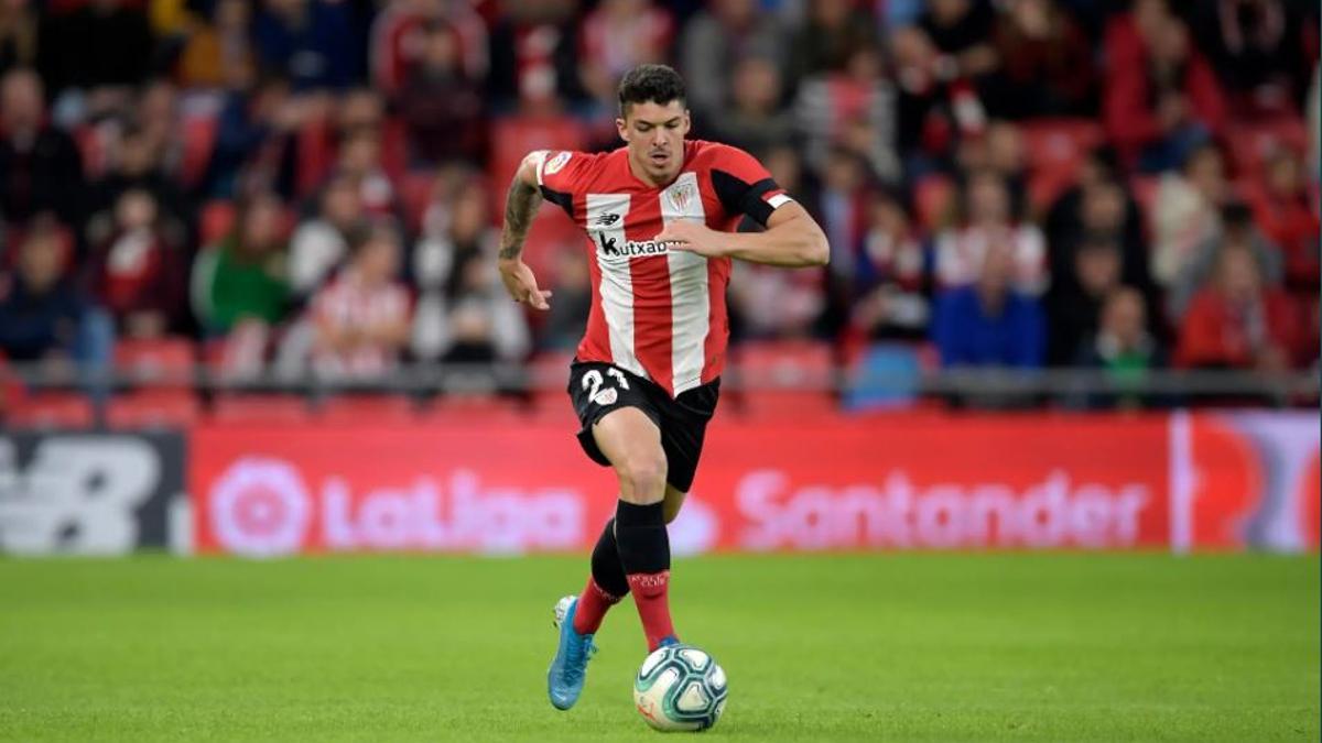 Ander Capa, en un partido con el Athletic Club