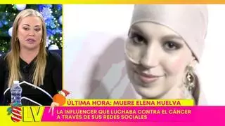 Belén Esteban se rompe tras la muerte de Elena Huelva: "La vida es muy injusta"