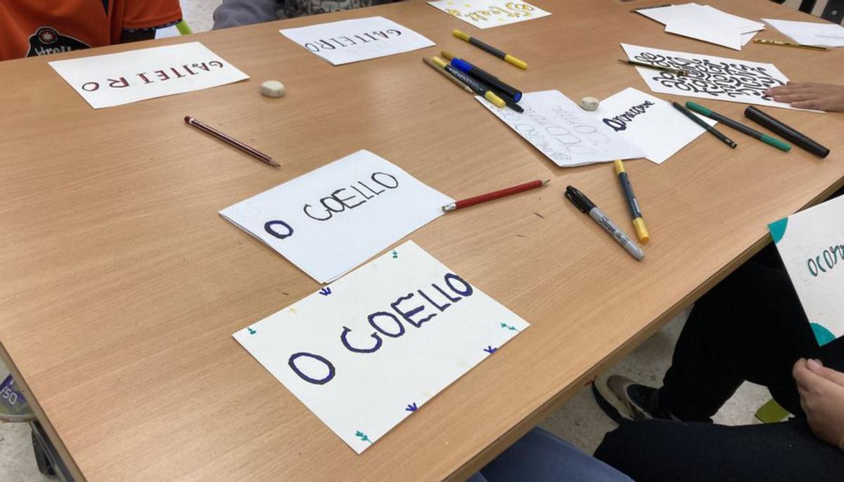 Algúns dos alcumes recollidos en Camos. Taller apodos Nigrán. Noviembre 2025