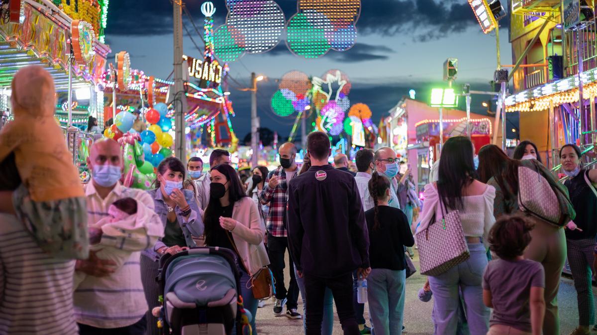 Luces en el ferial, en la pasada edición de San Juan.