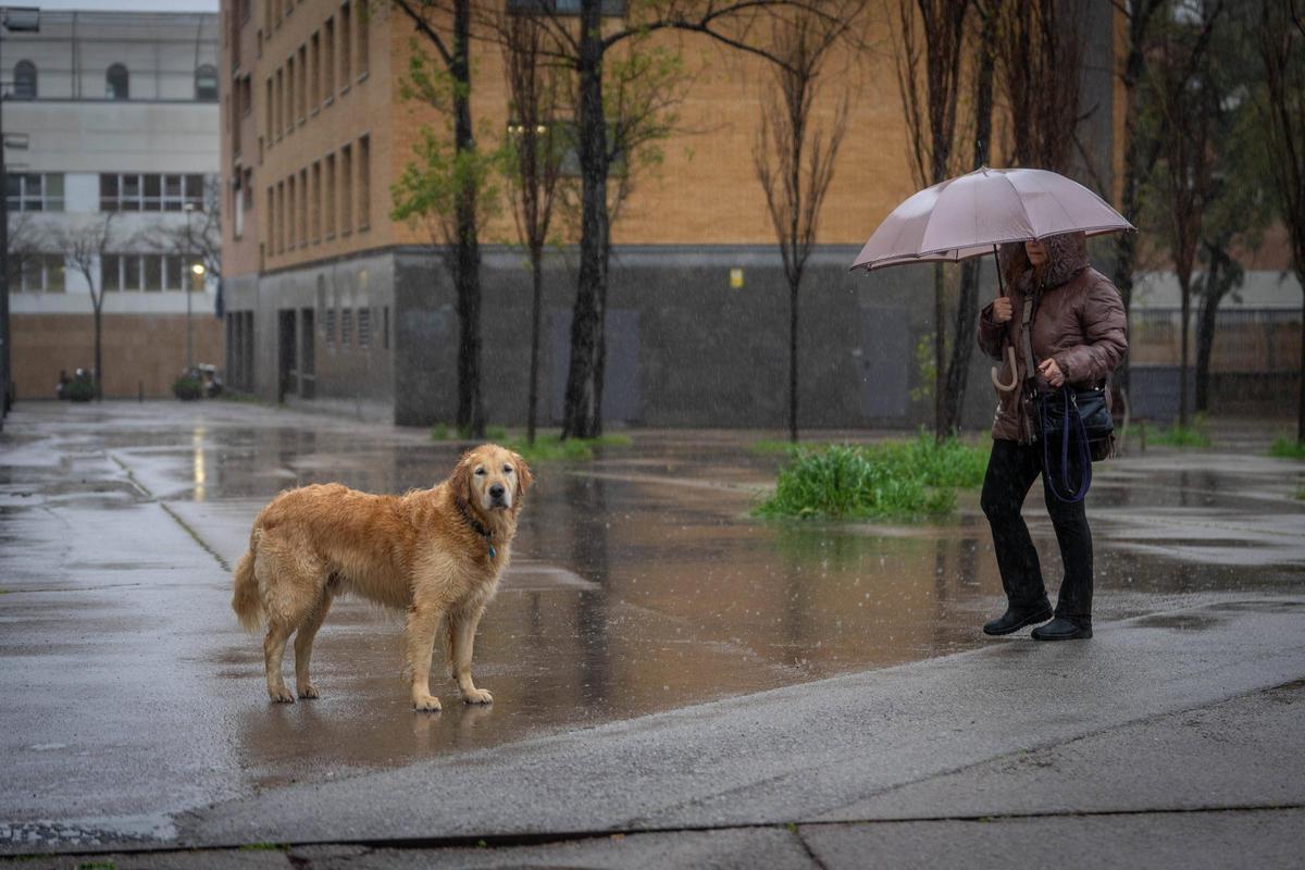 Día de lluvia en Barcelona