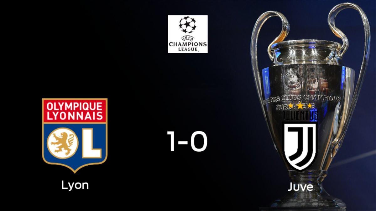 El Olympique Lyon gana 1-0 contra la Juventus y por ahora toma ventaja en la eliminatoria