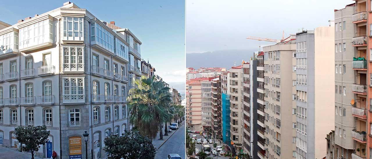 Las dos caras de la vivienda en Vigo: hasta 380.000 euros de diferencia según el barrio