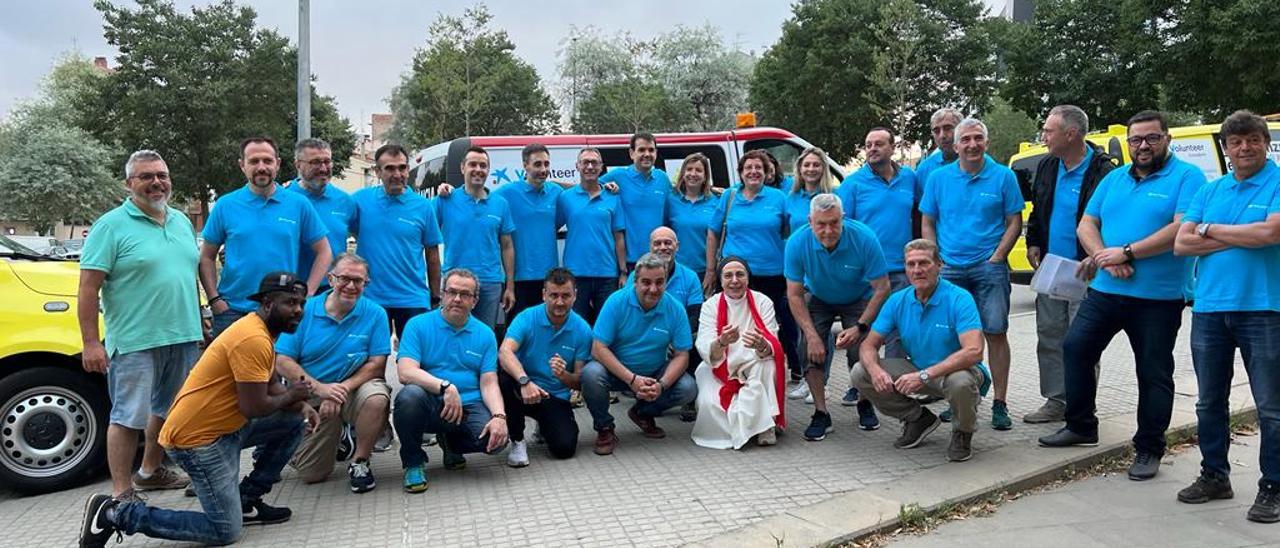 L&#039;equip de voluntaris amb Sor Lucía rumb a Ucraïna