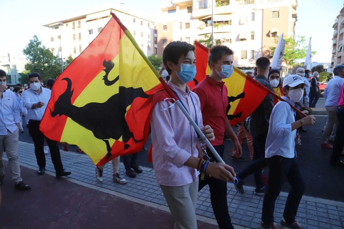 Manifestación de aficionados y profesionales taurinos por Córdoba