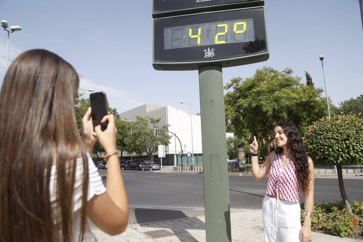 A.J.González Córdoba Ola de calor termómetro