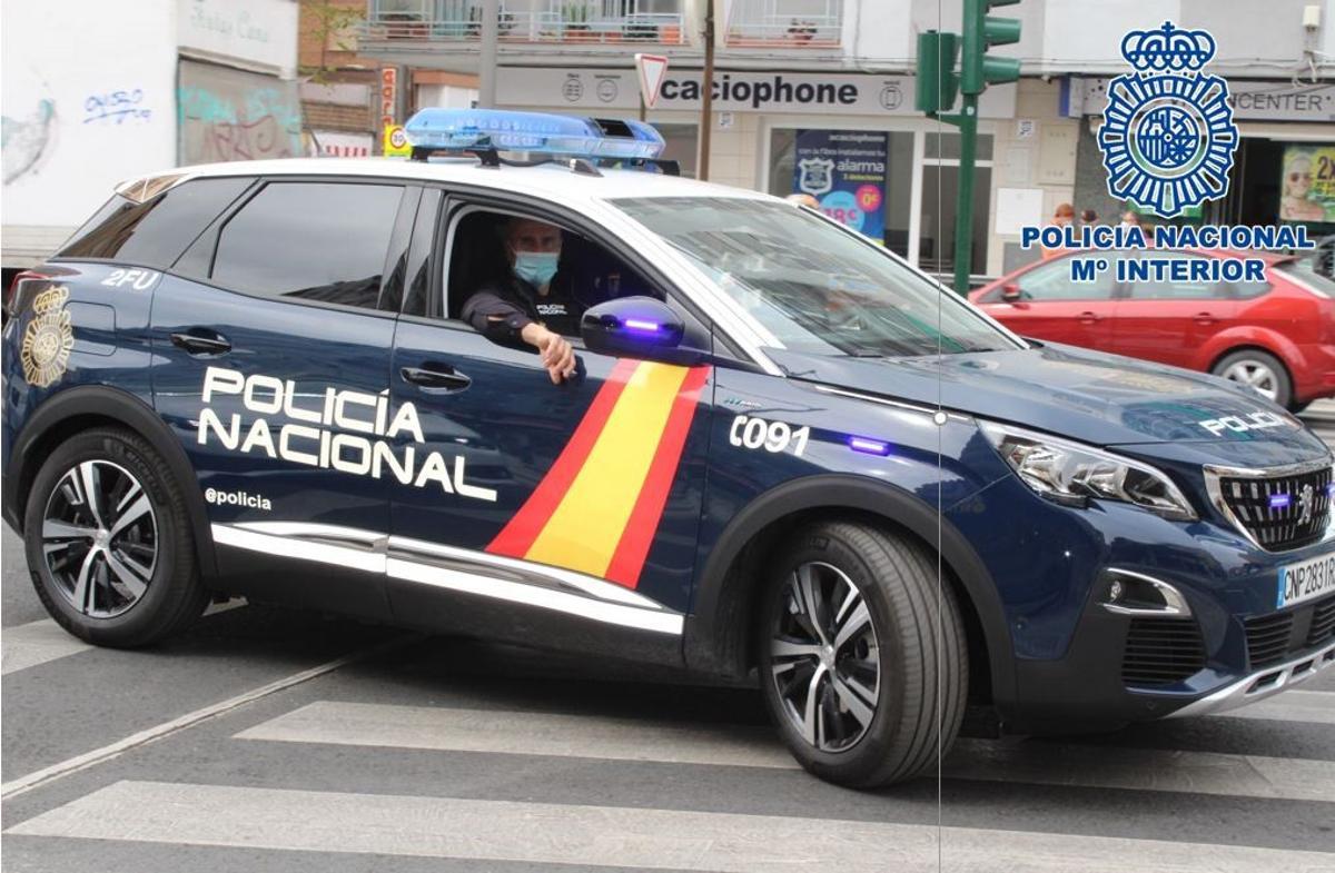 Coche patrulla de Policía.