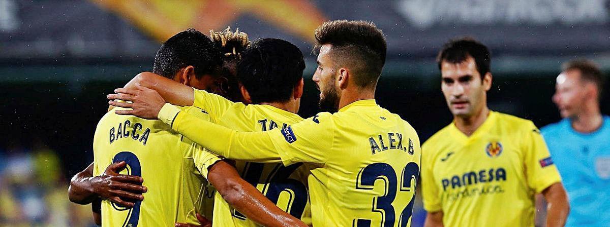 Celebrando un gol ante el Sivasspor.