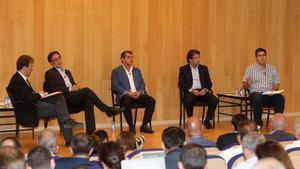 Imagen del debate entre los candidatos a la presidencia del FC Barcelona