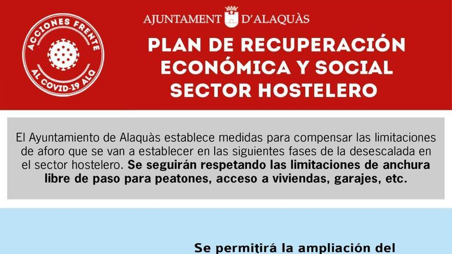 Alaquás facilitará la ampliación de las terrazas