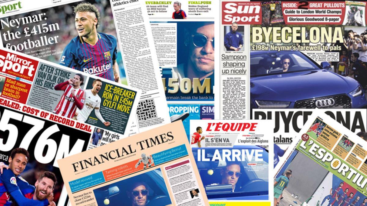 Las portadas tienen a un único protagonista: Neymar