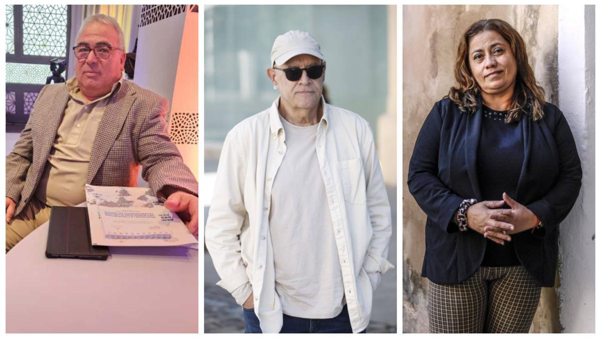 Mustafa Boulharrak, Carlos Martín Ciscar y Patricia Díaz.