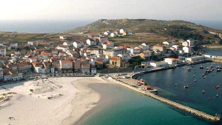 Vista de la playa de Laxe, en el municipio coruñés de Laxe.