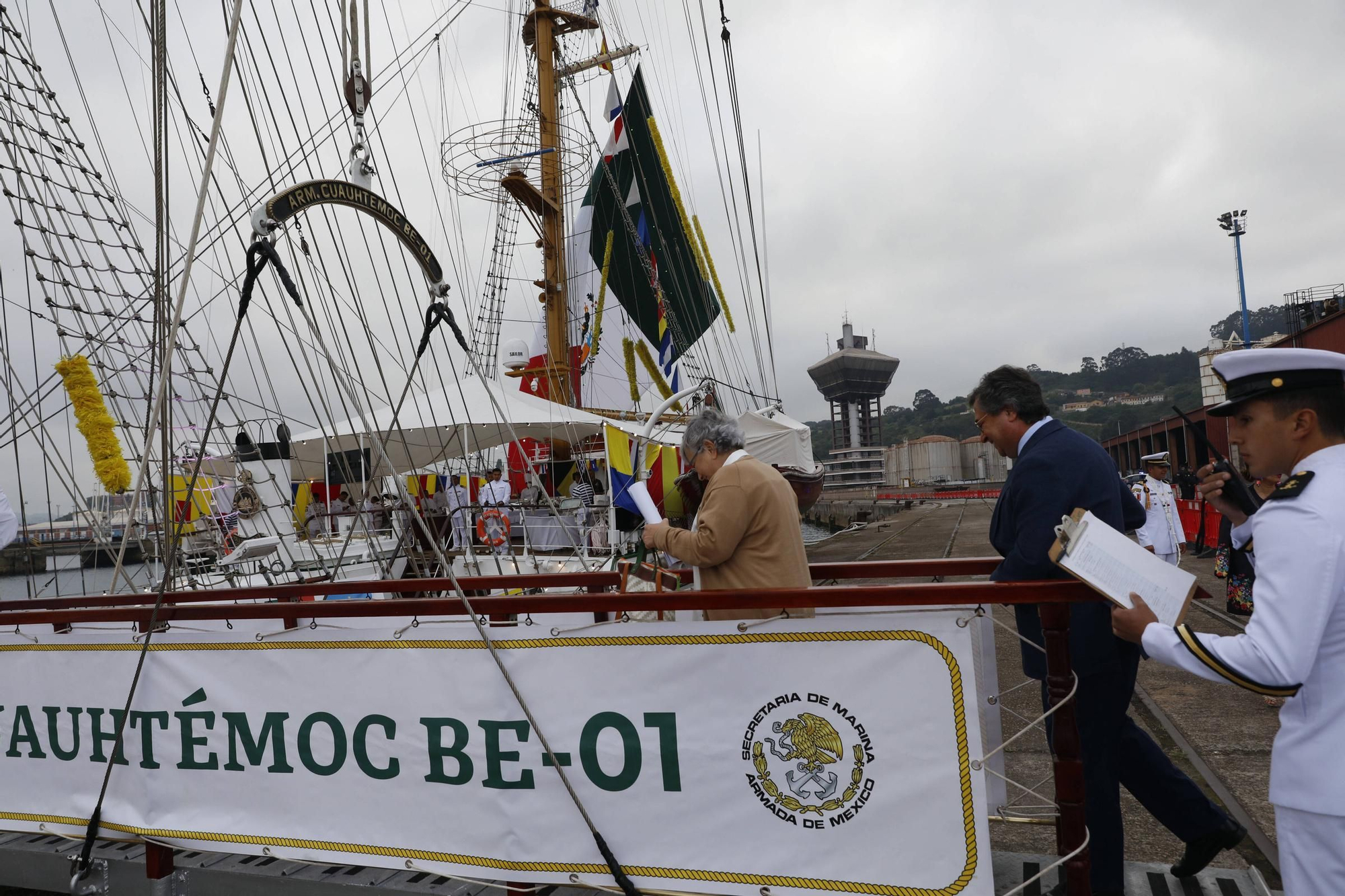 En imágenes: Así es el «Cuauhtémoc», el imponente barco de México que acaba de llegar a Gijón