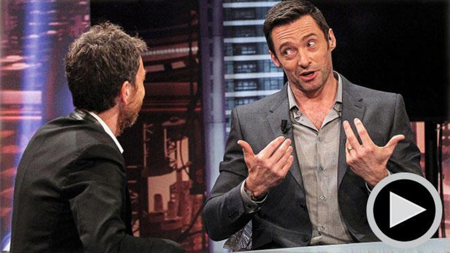 Hugh Jackman con Pablo Motos.