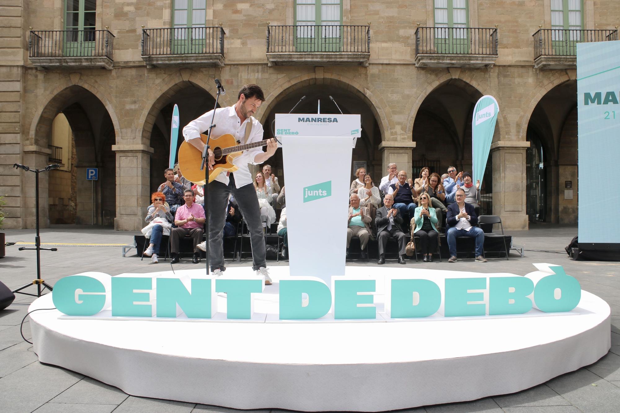 Acte central del candidat a l'alcaldia de Manresa de Junts, Ramon Bacardit