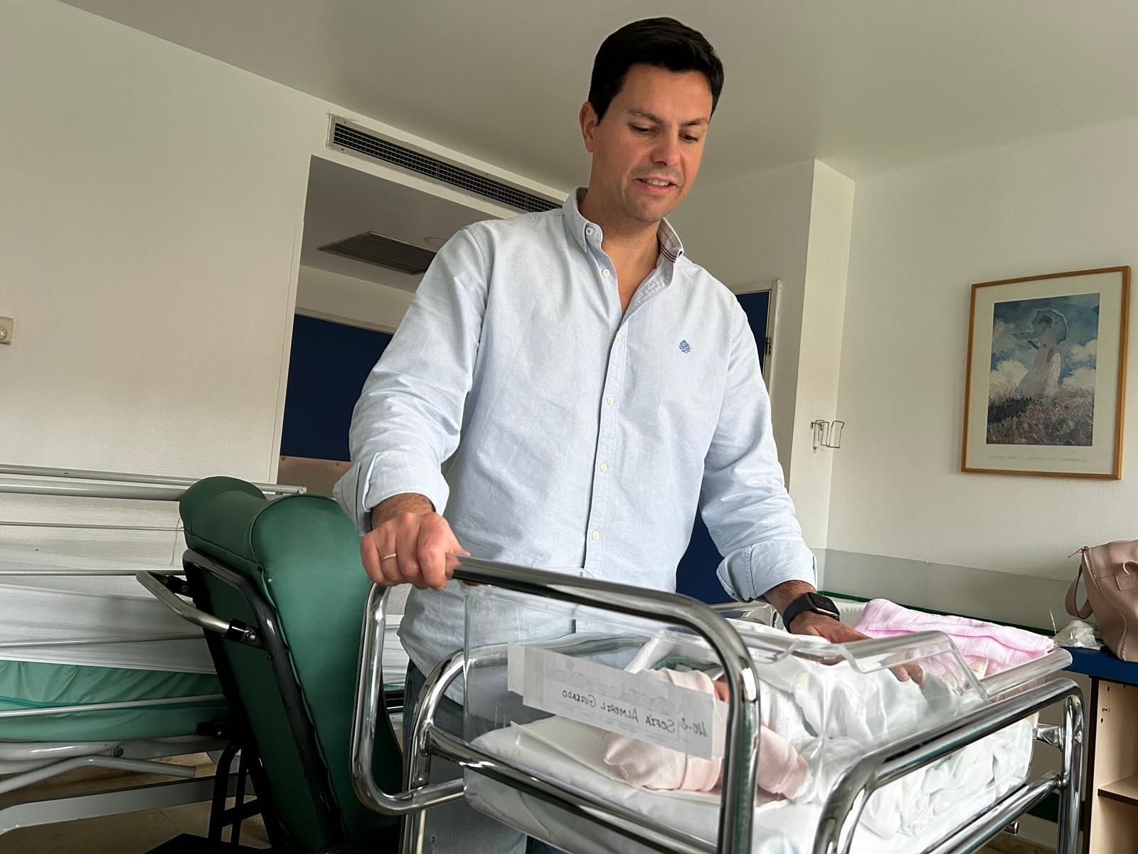 Antonio, con su hija Sofía.