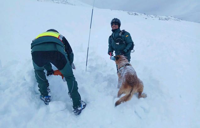 Simulacro de rescate en Pajares