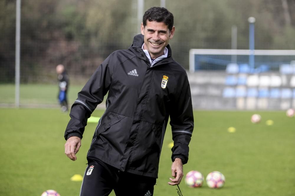 Entrenamiento del Real Oviedo en El Requexón