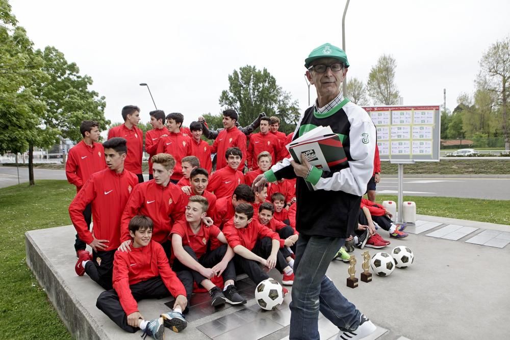 Fase gijonesa del concurso de toques de balón que lleva el nombre de Preciado