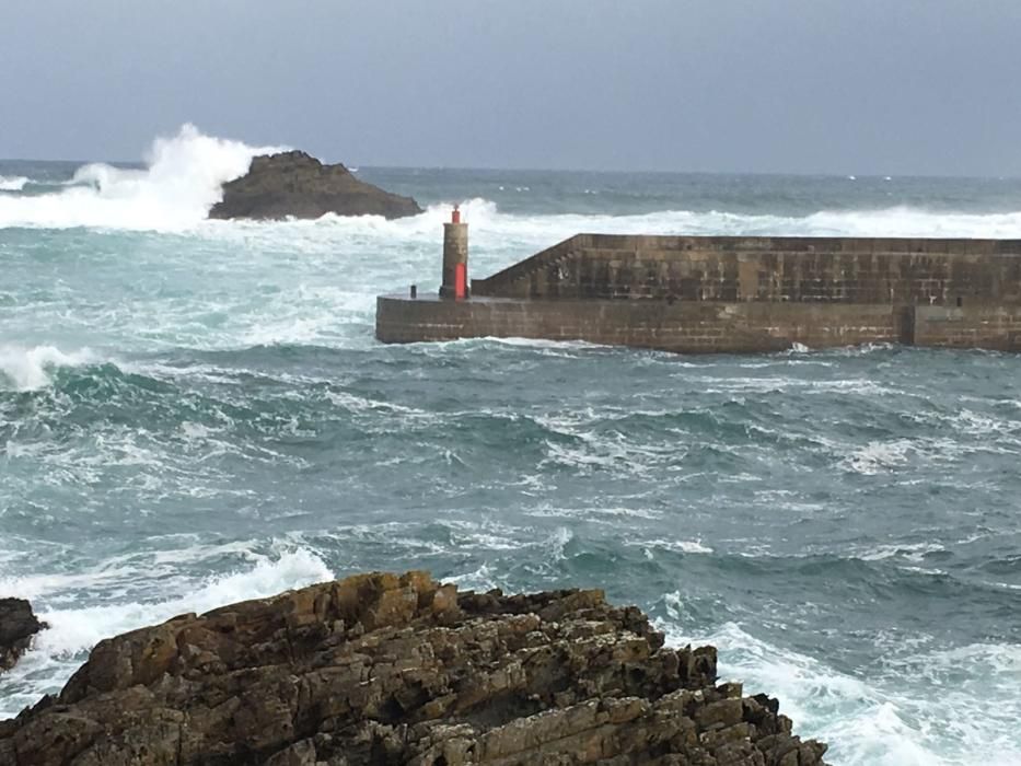 Temporal de viento y oleaje en Asturias