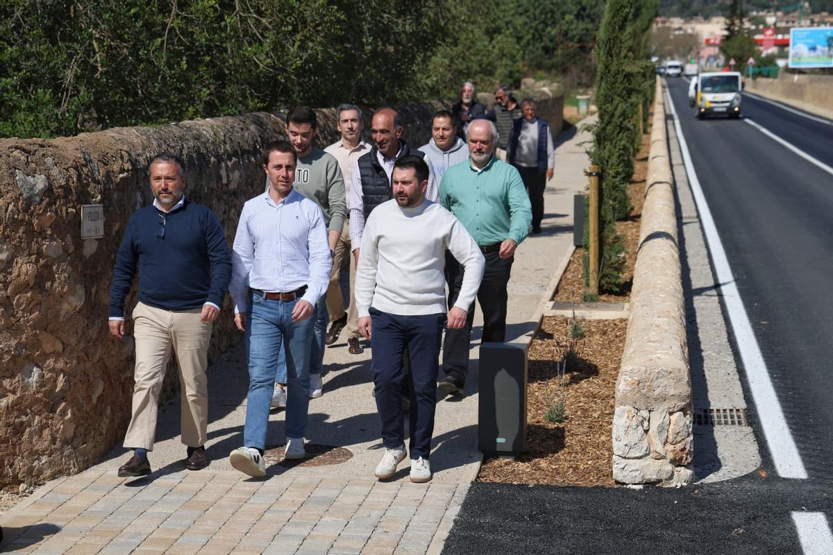 Llorenç Galmés ha asistido a la inauguración del vial cívico.