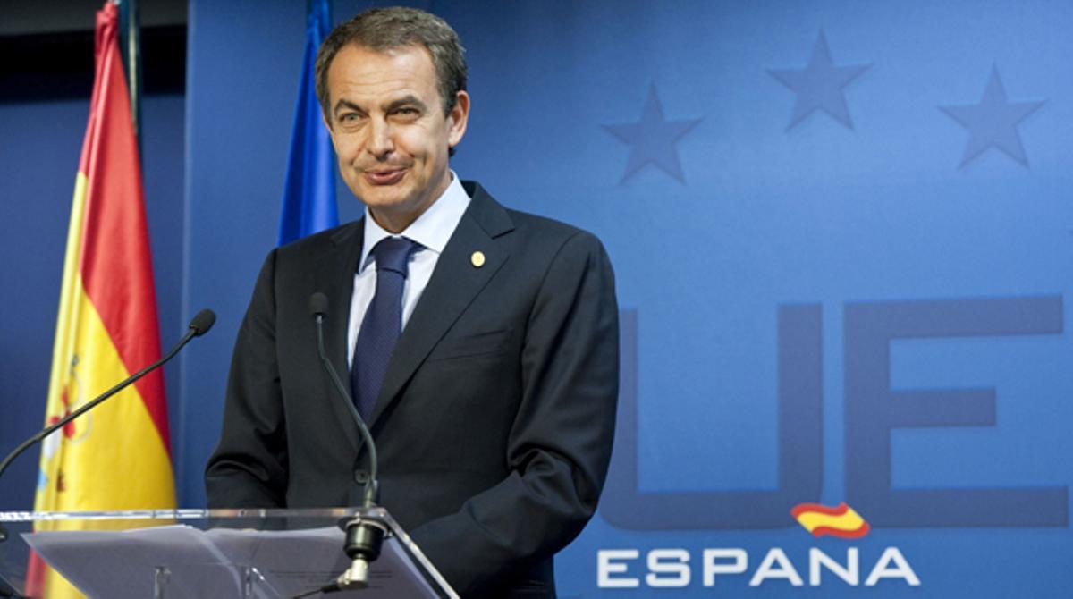 El president del Govern en funcions, José Luis Rodríguez Zapatero, ha assegurat avui que amb l’acord intergovernamental assolit avui per 23 dels 27 membres de la Unió Europea ha recorregut la meitat del camí.