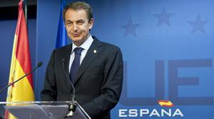 El president del Govern en funcions, José Luis Rodríguez Zapatero, ha assegurat avui que amb l’acord intergovernamental assolit avui per 23 dels 27 membres de la Unió Europea ha recorregut la meitat del camí.