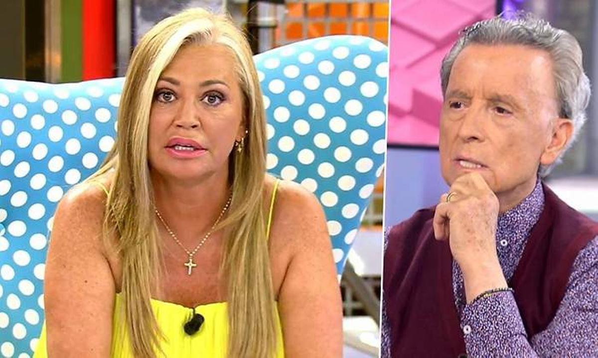 Belén Estebn y Ortega Cano cara a cara en el plató de Sálvame