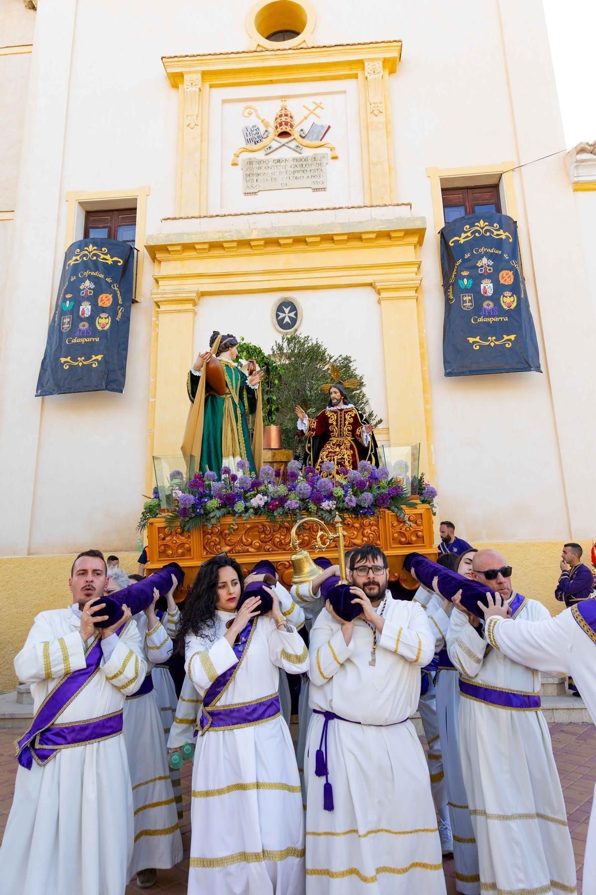 Samaritana y el Señor del pozo.