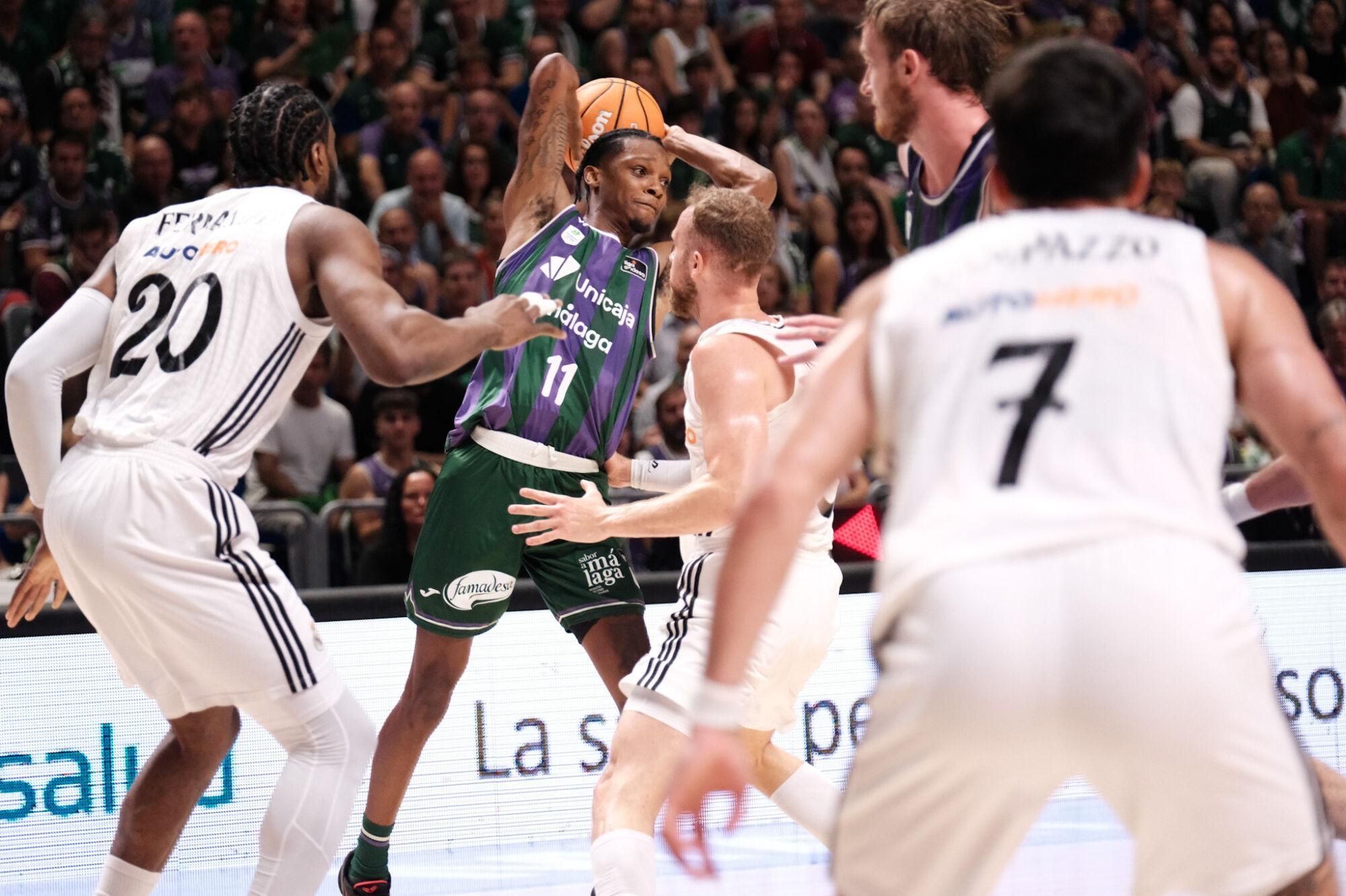 Cuarto partido de semifinales de la ACB: Unicaja-Real Madrid