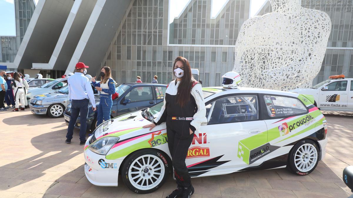 La pilota Laura Bonillo, en la presentación.