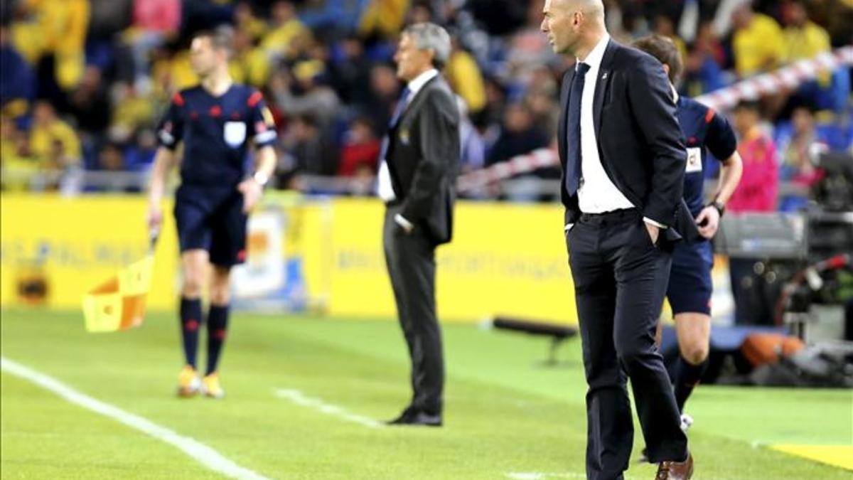 Zidane no podía creerse lo que hacían sus jugadores en la segunda parte
