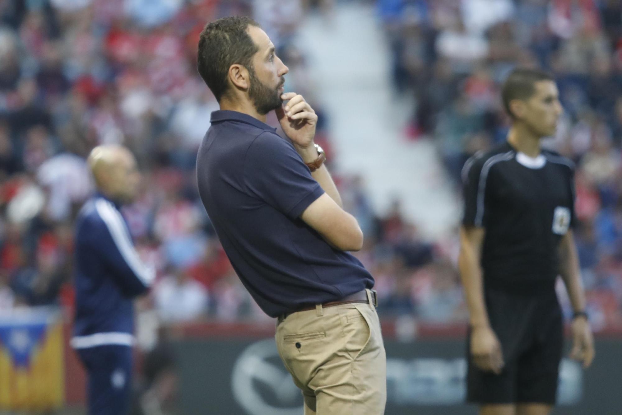 Pablo Machín, artífex de l'equip, durant el partit