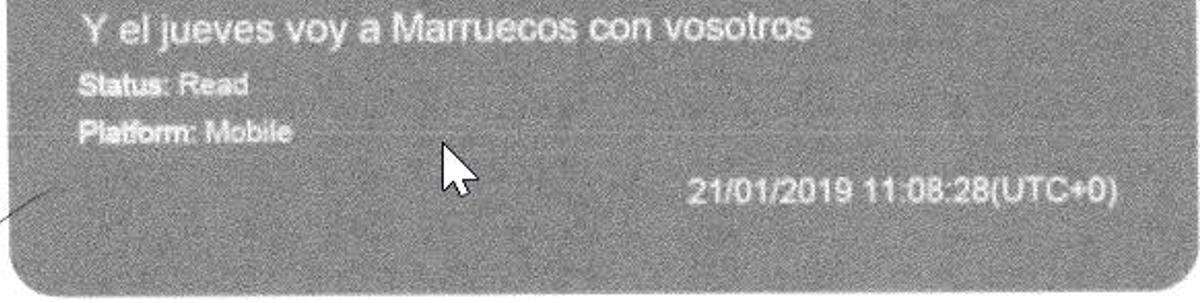 Pantallazo del informe de la UCO sobre el proyecto de Acciona en el Puerto de Kenitra (Marruecos)