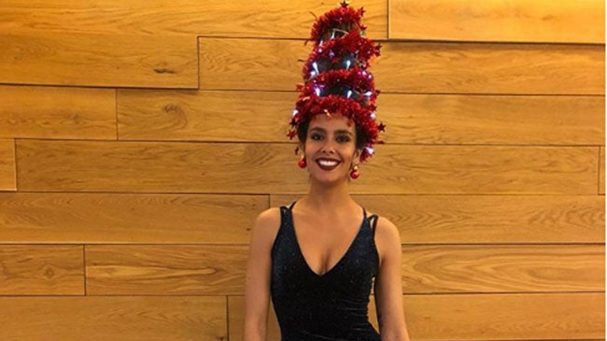 Cristina Pedroche, con el árbol de Navidad puesto