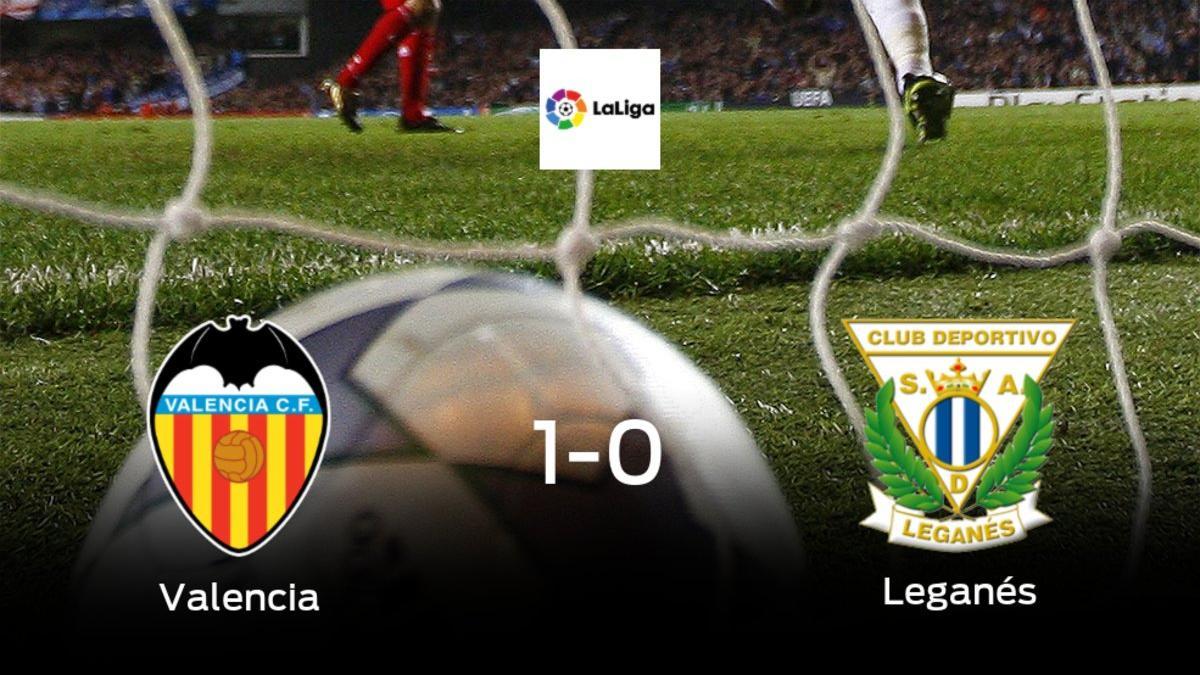 Tres puntos para el equipo local: Valencia 1-0 Leganés