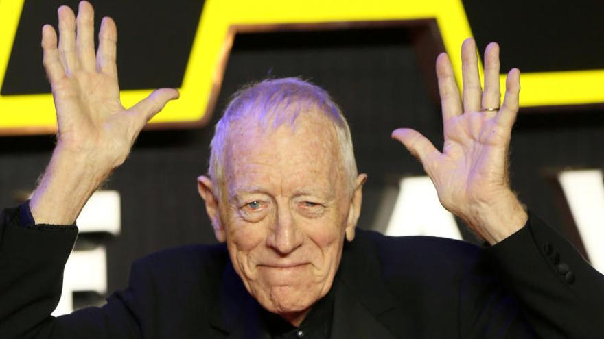 L&#039;actor Max von Sydow, a l&#039;estrena de Star Wars: El despertar de la fuerza