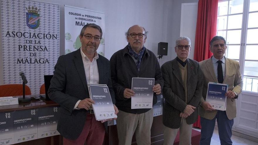 Francis Salado, Rafael Salas, Carlos Pérez Ariza y Francisco José García presentaron el estudio.