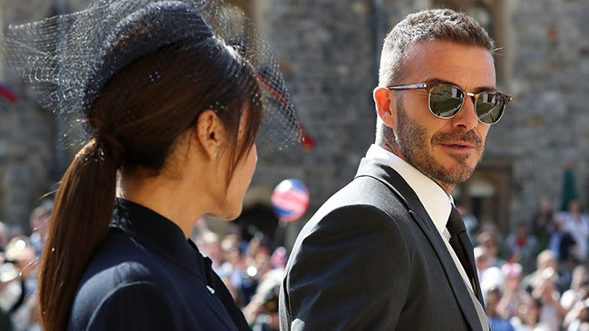 David Beckham con gafas de sol en la boda del Príncipe Harry y Meghan Markle