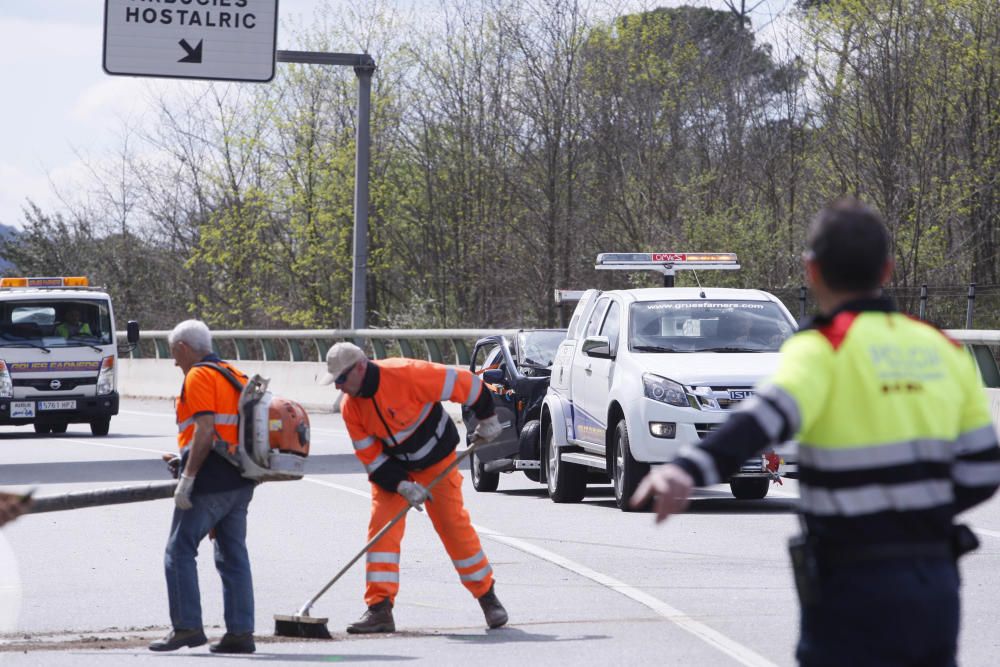 L''accident ha obligat a tallar la C-35 durant una estona