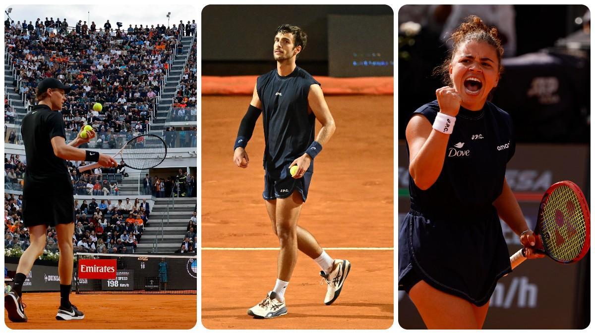 Sinner, Musetti y Paolini, aspirantes en Roma