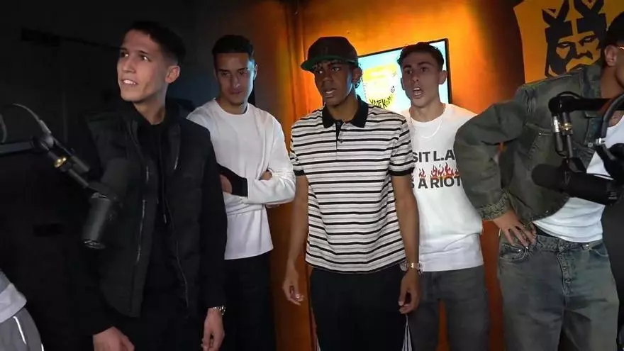 Indignación de Lamine, Fermín y Cancelo por un gol anulado en la Kings League