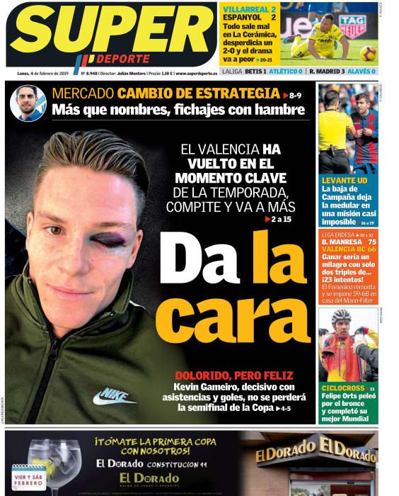 Portada SUPERDEPORTE lunes 4 de febrero 2019