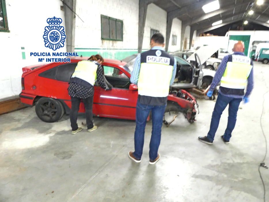 Grupo criminal dedicado al desguace de coches