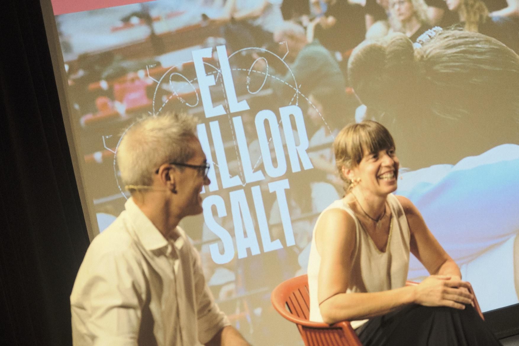 Imatges de la presentació a Manresa de la docusèrie "El millor salt", de l'Egiba